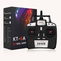 Système émetteur-récepteur radio Hotrc KT-6A 2.4G 6CH FHSS avec boîte pour machine KT Board, avion RC, drone FPV, modèle DIY