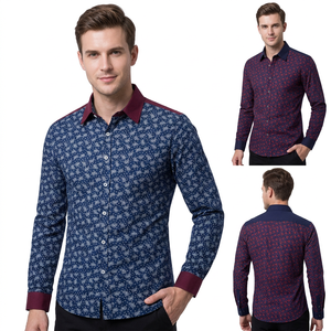 Chemise habillée formelle pour homme grande taille en popeline 100 % coton, anti-plis, écologique, à manches longues, avec boutons et étiquettes personnalisées - Product Image 1