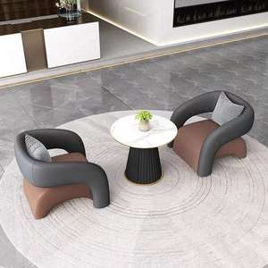 Business Reception Booths, Lounge Sofas in Hotels <b>and</b> Offices, Negotiation Sofas, <b>Tables</b> <b>and</b> <b>Chairs</b> in the Reception Area - Product Image 5