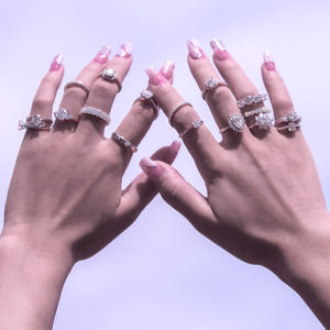 Xingyue joyería mujer piedra preciosa dedo 18K chapado en oro S925 plata esterlina compromiso boda diamante mossanite moissanite anillos - Product Image 2