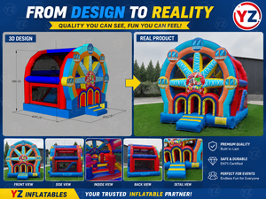 Nuevo Castillo Inflable Comercial con Tobogán para Niños, Alquiler para Fiestas al Aire Libre - Product Image 2