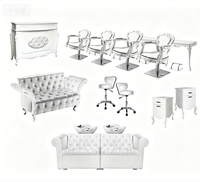 Classique Royal Salon Ensembles Chaise De Coiffure Cheveux Utilisé Chaises D'attente Vente (A05)