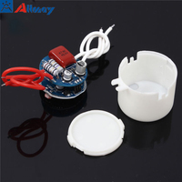 Détecteur de mouvement micro-ondes intelligent rond 35W IP26 avec portée de détection de 6-8m, interrupteur marche/arrêt pour lampe, rénovation DIY