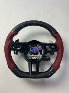 Volant en cuir de haute qualité personnalisé pour <span class=keywords><strong>Porsche</strong></span> 911/718 992 991.2 Macan Cayenne 2010-2021 Amélioré - Product Image 6