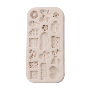 Molde de Silicona para Pastel con Forma Rectangular 3D, 17 Variantes, Diseño de Dibujos Animados, Bonito Lazo, Ala, Chocolate, Helado, Dona, Corazón, Nube - Product Image 5