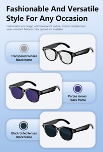 Nouvelles Lunettes Caméra IA ZD02 2026 – Vidéo HD 8MP, Lunettes Intelligentes avec Traduction en Temps Réel et Reconnaissance d'Objets OpenAI, Monture D - Product Image 4