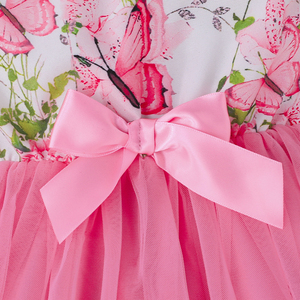 Robe d'été décontractée en coton pour bébé fille, longueur genou, respirante, élégante, mignonne, avec motif floral en maille, pour petites filles, personnalisable - Product Image 5