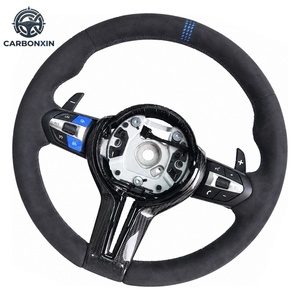 พวงมาลัยหุ้มอัลคันทาร่าตกแต่งคาร์บอน สำหรับ BMW F10 F20 F22 F30 F31 M2 F87 M3 F80 M4 F82 F85 F90 F15 E70 E90 - Product Image 1