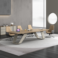 Tables de conférence en bois de luxe modernes, mobilier de bureau, bureaux