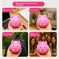 Jouet anti-stress en forme de cochon rose, blocs de construction faits à la main, à presser et à étirer, best-seller transfrontalier, mignon et décompression