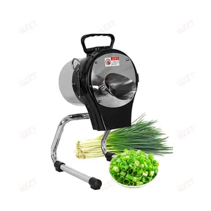 6000RPM high speed round blade cutting vegetables Automatic Green Onion Slicer Lettuce Chilli Cutter Parsley Chopper Machine