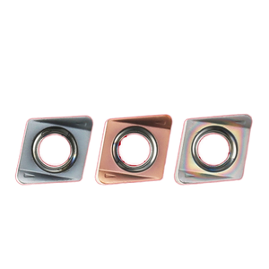 Thức ăn nhanh CNC hai mặt phay cắt 4nkt060308r-ml thép PVD lớp phủ hình vuông hạt thô mở đặt hàng tối thiểu 10PC - Product Image 1