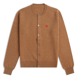 Townkana haute qualité automne hiver 100% <span class=keywords><strong>laine</strong></span> mérinos coeur broderie élégant solide bouton col rond Cardigan <span class=keywords><strong>laine</strong></span> pull - Product Image 2