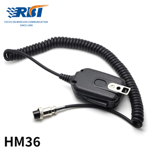 Micrófono de Altavoz Móvil HM36 de Plástico con Cancelación de Ruido, Conector de Aviación de 8 Pines, PTT, para <span class=keywords><strong>Radio</strong></span> de Coche Icom IC718 IC7200 IC7600 - Product Image 1