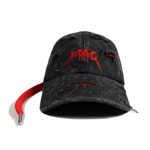 Casquette de baseball en gros avec longue sangle, broderie 3D personnalisée, voilier, casquettes de sport de plein air, visière en coton denim - Product Image 2