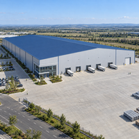 Entrepôt en structure métallique préfabriquée pour la logistique, la distribution, le stockage et les bureaux - Bâtiment industriel préfabriqué