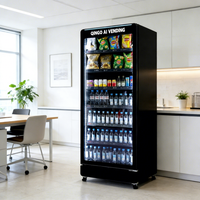 Distributeur automatique de café et de collations intelligent Qingo, SDK, code QR, conforme ADA, options de paiement multiples, construction en acier galvanisé