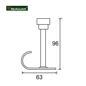고품질 304 스테인레스 스틸 도어 스토퍼 후크
