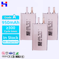 603048 HS Brand 3.7V 950MAH OEM 4S Baterai Semi-Solid State NMC 7.4V/14.8V Daya Tinggi Ultra Tipis Bersertifikasi CE/FCC 300-Cycle