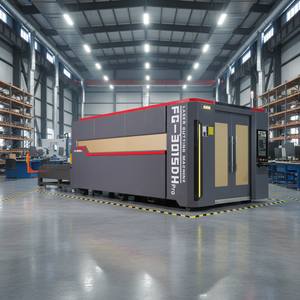 Industriële zware bedrijfslaser snijmachine SD F3015DH 6000W, volledig ingesloten, met Raytools Raycus CNC servomotor - Product Image 1