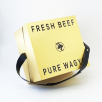 Boîte d'expédition réfrigérée personnalisée pour la chaîne du froid, sacs isothermes, glacière pour aliments surgelés, boîte en papier pour truffes noires, fromages et fruits de mer, gaufrage