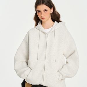 Cardigan tendance américain avec logo imprimé sur le devant, veste décontractée à capuche avec fermeture éclair pour le printemps et l'automne, en tissu tricoté imprimé - Product Image 6