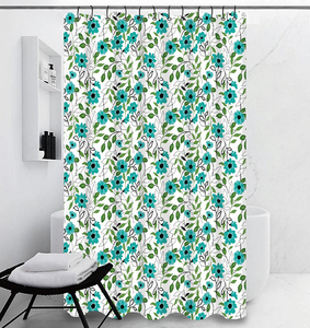 Ensemble <span class=keywords><strong>de</strong></span> rideaux <span class=keywords><strong>de</strong></span> douche en tissu <span class=keywords><strong>de</strong></span> <span class=keywords><strong>toile</strong></span> <span class=keywords><strong>de</strong></span> luxe Offre Spéciale motif floral imprimé avec 12 crochets en métal perlé pour le <span class=keywords><strong>bain</strong></span> pour votre salle <span class=keywords><strong>de</strong></span> <span class=keywords><strong>bain</strong></span> - Product Image 5