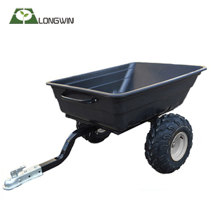 650LB pesado ATV jardín patio Utilidad de basurero transporte carro de remolque - Product Image 4