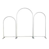 Ensemble de 3 housses d'arche en aluminium personnalisées pour support de mariage portable