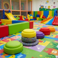 Piedras de Equilibrio Arcoíris para Niños Pequeños, Antideslizantes, Juguete de Entrenamiento Sensorial para Jardín de Infancia, Preescolar, Juego Interior y Exterior, Venta al Por Mayor