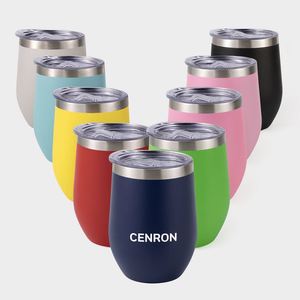 Stemless Wine Tumbler 12oz Double Wall Stainless Steel <b>Hot</b> <b>Cold</b> Retention Ready to Ship - Product Image 6
