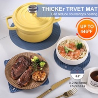 ARMADA Sous-plat multifonctionnel carré en silicone alvéolé, isolant et résistant à la chaleur, pour cuisine et casseroles, épaissi