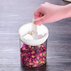 ภาชนะแก้วเก็บอาหาร ถังเก็บเมล็ดกาแฟพร้อมเครื่องชั่ง โถแก้วมีฝาปิด - Product Image 5