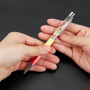 Nouveau design – Stylo à huile avec poudre dorée colorée et dégradé de couleurs, stylo vide DIY pour spécimens végétaux et fleurs séchées - Product Image 4