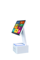 Terminal de point de vente tactile tout-en-un Windows série A19, boîtier métallique ultra-fin, design compact, écran secondaire en option, Intel