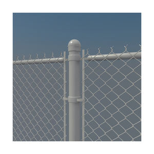 Malla de Alambre Galvanizado en Caliente Tipo Ciclón, 8 pies de Altura, Plateada, 50x50mm, Rollo de Malla Metálica para Cercas de Seguridad, Ecológica, 3D - Product Image 5