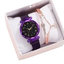 Designs Luxury Bracelet Watch Set for Women Luminous Ladies Quartz Wristwatch Fashion Bracelet Watch Gift Set