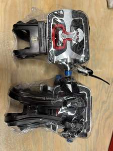 Tập Thể Dục Quay Bàn Đạp Xe Đạp Tự Khóa Với Ngón Chân Clip Bàn Đạp Cơ Thể Hợp Kim <span class=keywords><strong>Red</strong></span> <span class=keywords><strong>SPD</strong></span> Cleats Để Đi Xe An Toàn YH-304X - Product Image 2