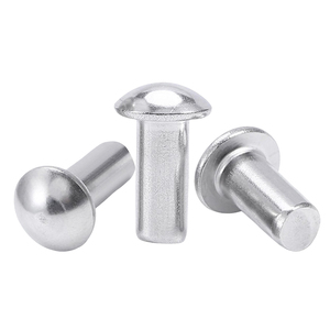 10 pièces/sac Rivets pleins à tête ronde en acier inoxydable 304 de qualité supérieure M2-M8 Grade A2-70 Plage de serrage 2-8 867 - Product Image 3