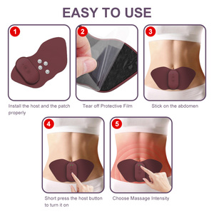 Estimulador Muscular <span class=keywords><strong>TENS</strong></span> Sem Fio com 8 Modos, Dispositivo EMS Portátil para Recuperação Muscular, Alívio da Dor e Treinamento de Força - Product Image 4