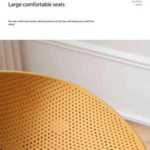 Taburete de <span class=keywords><strong>Bar</strong></span> Moderno Nórdico Minimalista de Plástico Perforado con Patas Metálicas, Taburete de Barra para Isla de Cocina, <span class=keywords><strong>Bar</strong></span> en Casa - Product Image 5