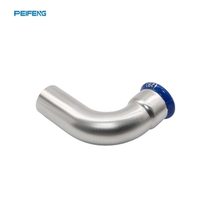 Thép không gỉ SS316L ss304l SS304 áp lực cao đánh bóng V hồ sơ Báo Chí Ống phù hợp 90 độ khuỷu tay với kết thúc đồng bằng - Product Image 1