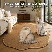 Tapis en sisal imprimé directement de l'usine, tapis en sisal extra large, échantillon gratuit, livraison gratuite, tapis de bureau, tapis pour la maison