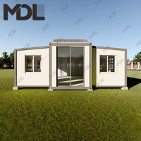 Villa basse de luxe de 3 chambres à coucher Maison moderne modulaire isolée thermiquement pour appartement Cottage préfabriqué