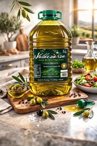 Aceite de Oliva Virgen Extra Orgánico Español Premium Valdezarza, Prensado en Frío, 5000 mL, Botella PET, Caja de 3 Botellas, Solo para Compradores de EE. UU. - Product Image 4
