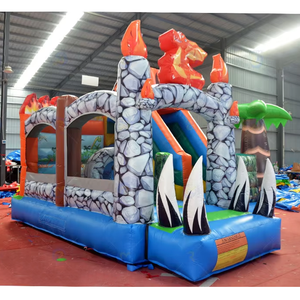 ปราสาทเด้งเป่าลมเชิงพาณิชย์สำหรับเด็กปราสาทกระโดดคอมโบมูนวอล์กเด้งได้ปราสาทเด้งสำหรับเช่างานปาร์ตี้ - Product Image 1