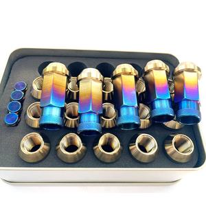 Écrous de roue et boulons de roue en alliage de titane TC4 de qualité supérieure pour voitures - Vente directe du fabricant, écrous de roue en titane CNC pour l'automobile - Product Image 3