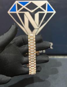 Reloj Mecánico de Acero Inoxidable con Incrustaciones de Diamantes Completas, Personalizado y de Lujo, con Artesanía Exquisita para Relojes de Marca - Product Image 2