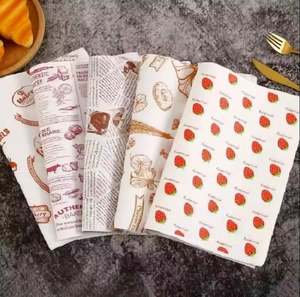 Papel de Envolver para Alimentos con Logotipo Personalizado Reciclable, Papel de Pergamino de Grado Alimenticio para Hamburguesas, Papel Impreso para Sándwiches, Papel Antigrasa para Alimentos - Product Image 6