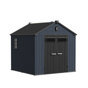 โรงเก็บของขนาดใหญ่ <span class=keywords><strong>8x12</strong></span> ฟุต ประตูคู่ สำหรับจัดเก็บจักรยาน มอเตอร์ไซค์ เครื่องตัดหญ้า เครื่องมือต่างๆ โรงเก็บสำเร็จรูปสำหรับสนามหลังบ้าน - Product Image 1